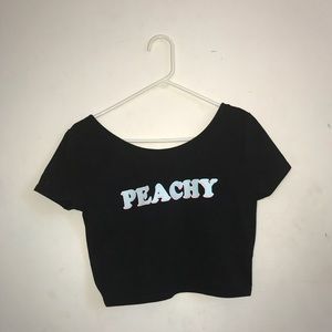 H&M Tops - PEACHY Black Crop Top H&M Tops - PEACHY Black Crop Top